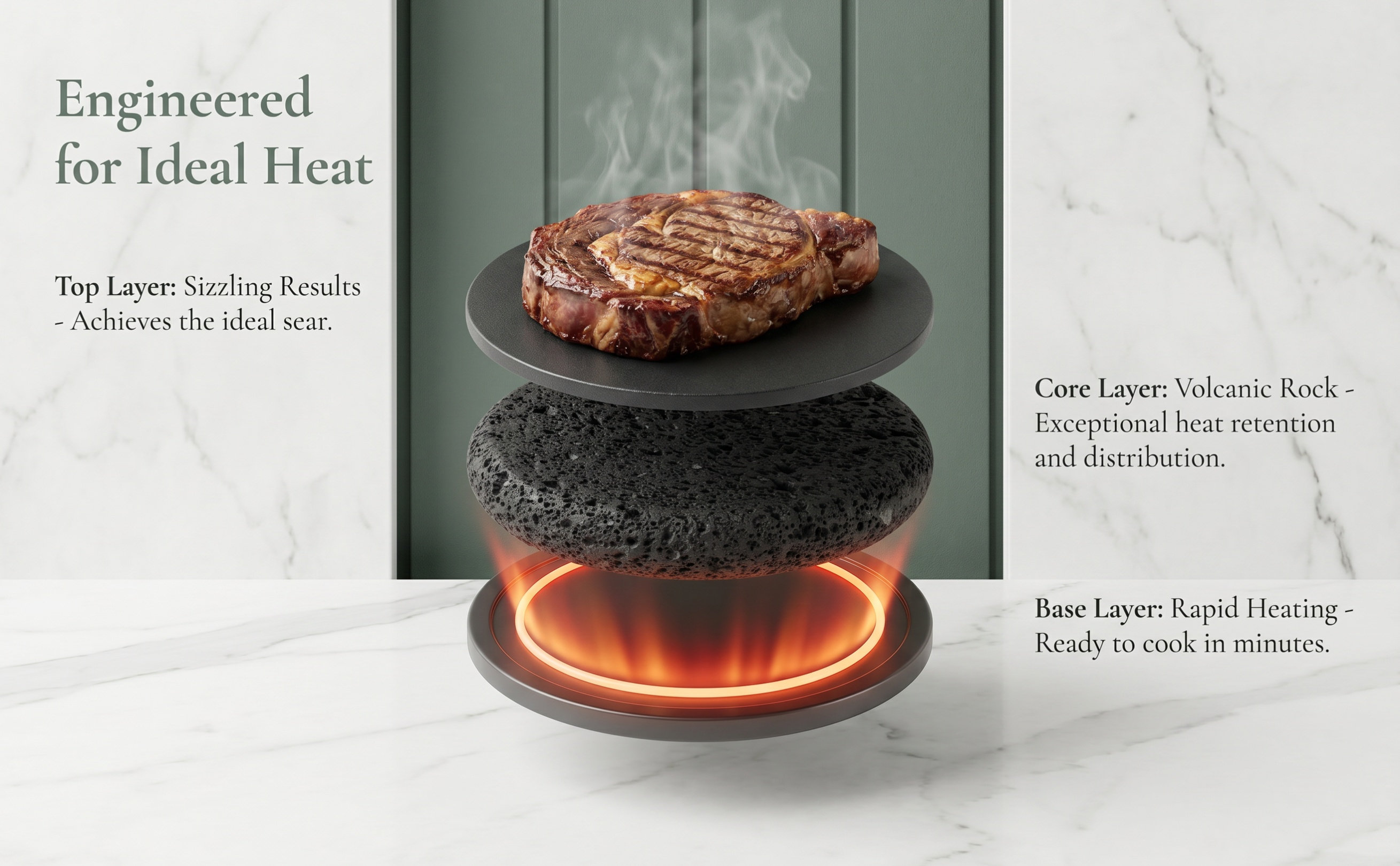 Korean Bbq Grill - Stone Korean Bbq Grill 15Cm Volcano