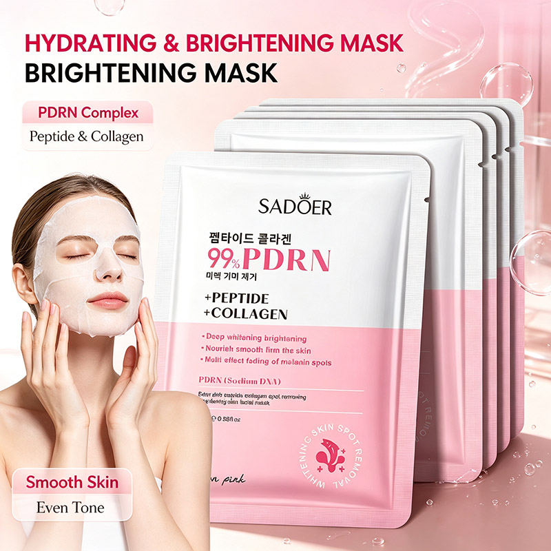 Sheet Mask Collagen - 5pcs SADOER PDRN Peptide Collagen Facial