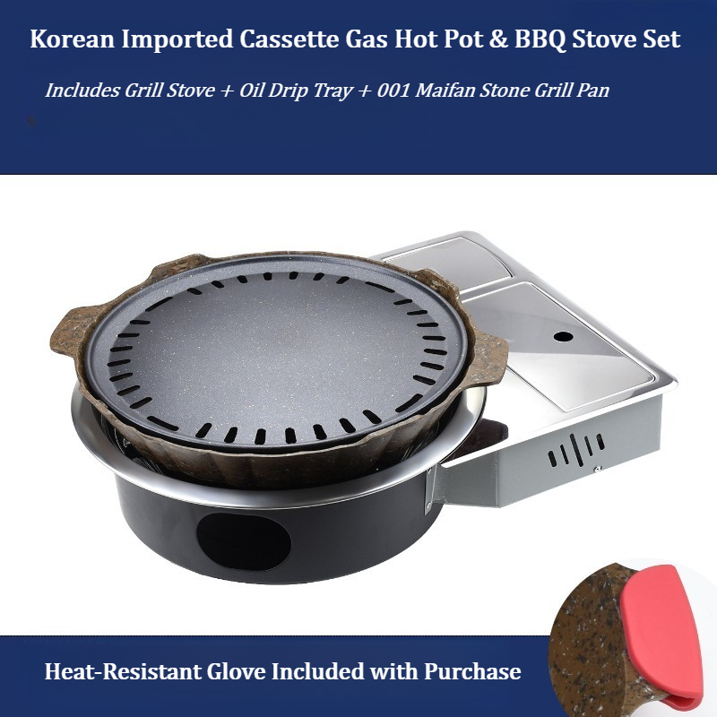 Korean Bbq Grill - Korean Commercial Desktop Embedded Bbq Gas