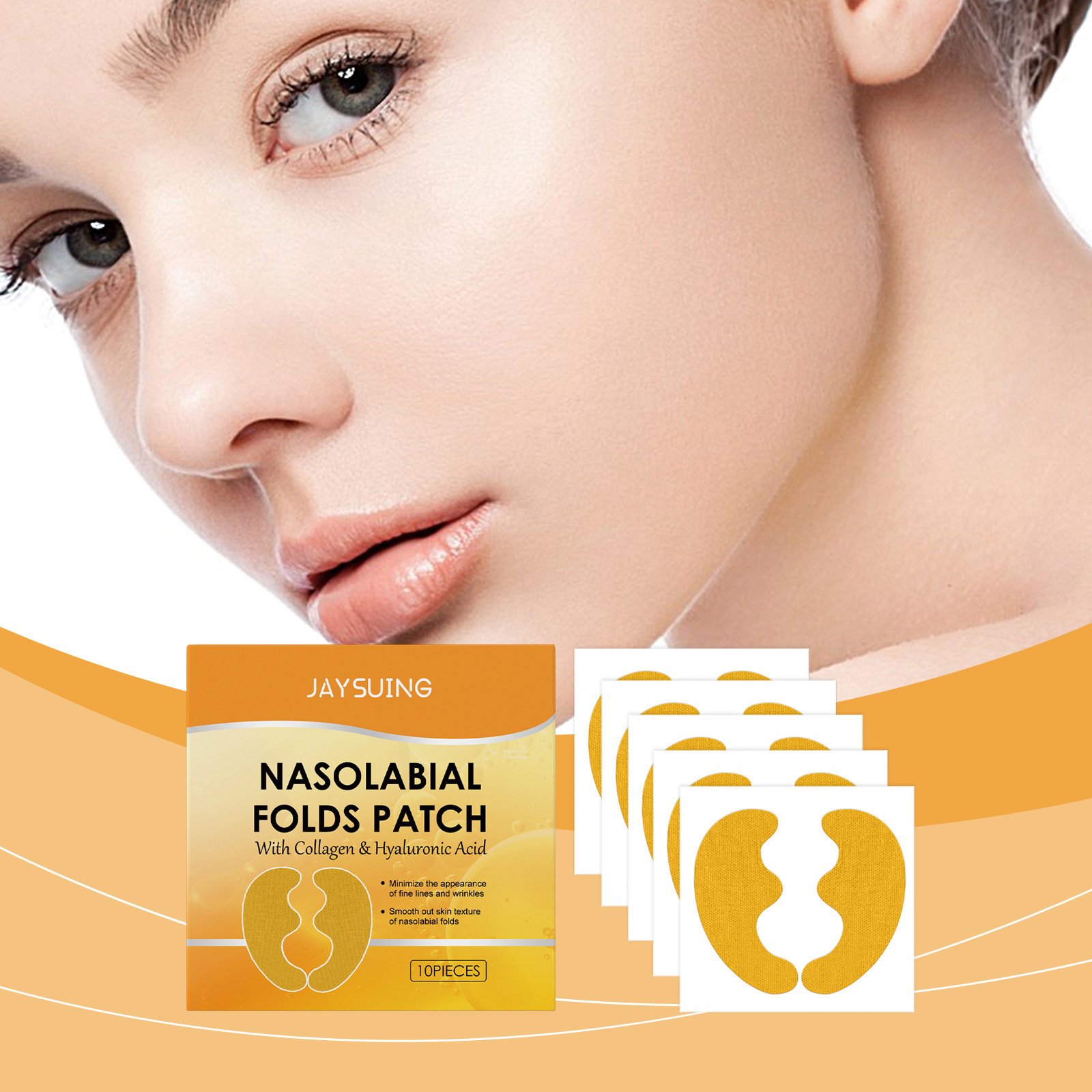 Sheet Mask Collagen - Wrinkle Removal Patch Hyaluronic Nasolabial Folds