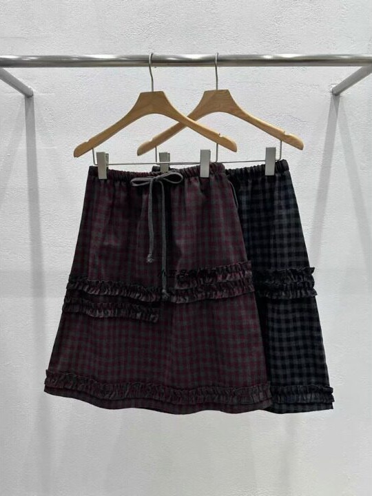 Retro College Girl Half Skirt  - Korean Girl Lifestyle recension och pris